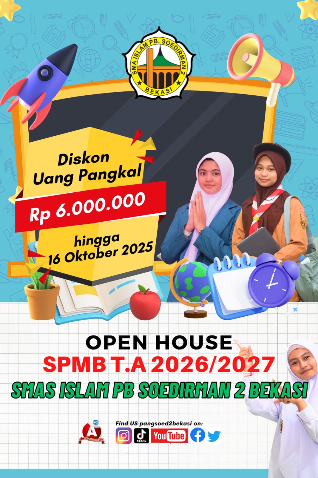 Pendaftaran Siswa Baru Tahun Pelajaran 2026/2027 dengan Prom